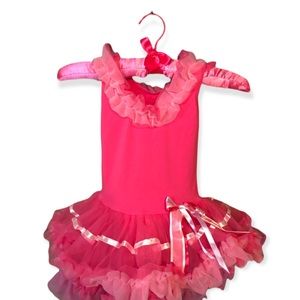 Girls spring Popatu tutu pink dance pageant party dress